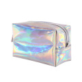 Fashion Customized Holographic PU leather cosmetic makeup bag